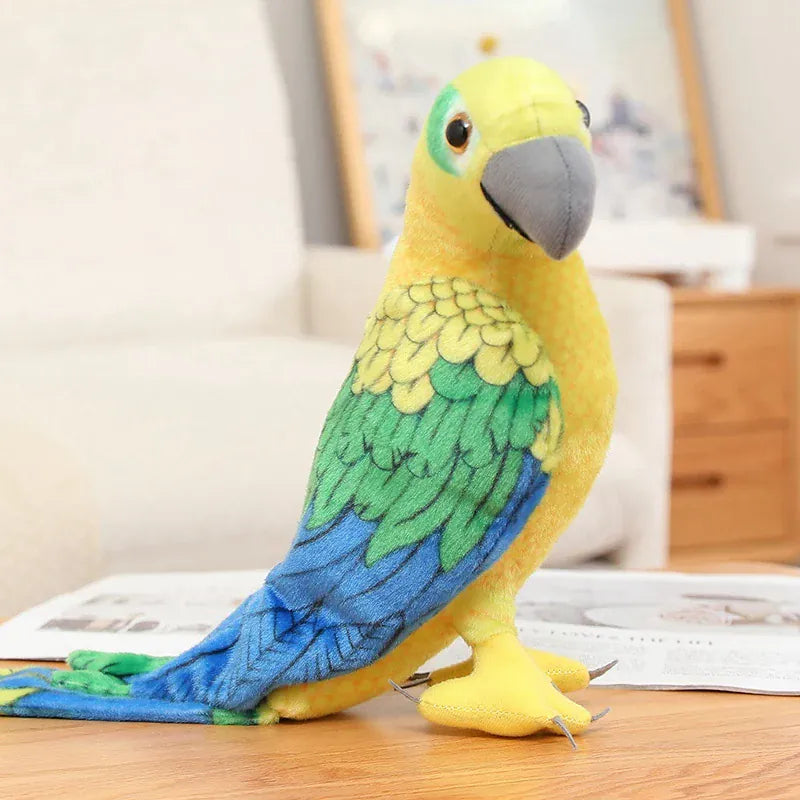 Grote Papegaai Knuffel De Knuffel Groen Blauw / 70x35cm
