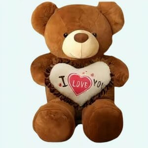 Grote Pluizige Knuffelbeer Poilu Romantisch Geschenk De Knuffel