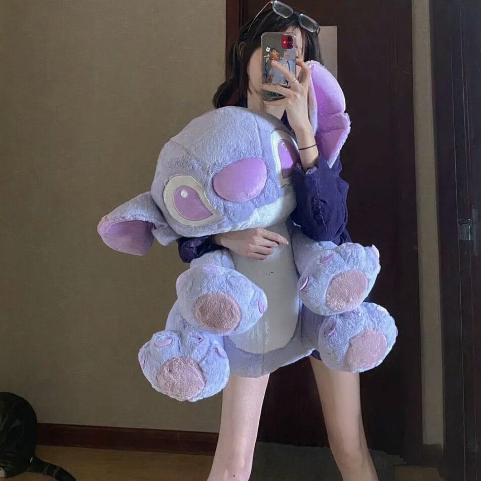 Grote Reuzenknuffel Stitch Paars Disneyicoon Superzacht De Knuffel