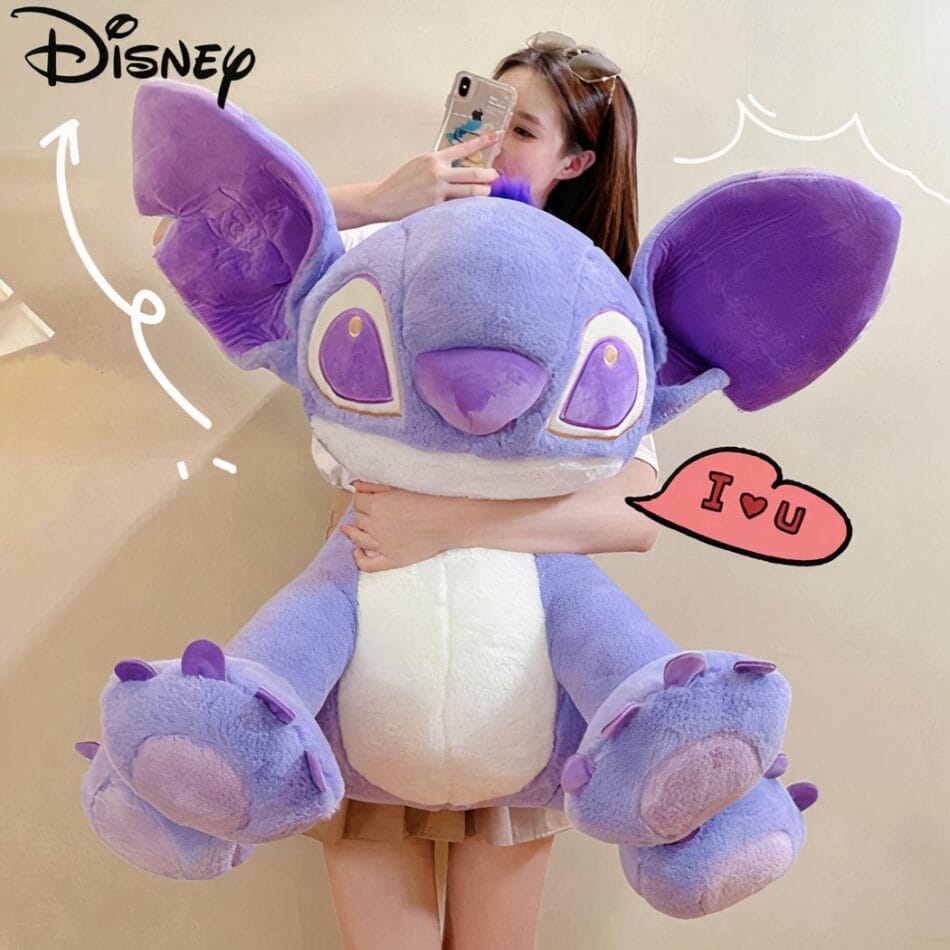 Grote Reuzenknuffel Stitch Paars Disneyicoon Superzacht De Knuffel