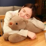 Grote Verzwaarde Knuffelbeer Met Warme Bruine Vacht De Knuffel
