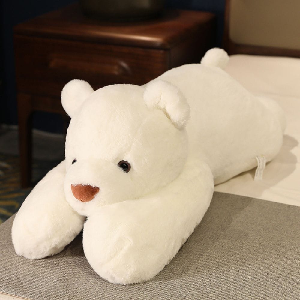 Grote Verzwaarde Knuffelbeer Wit Zachte Pluche De Knuffel 65cm