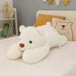 Grote Verzwaarde Knuffelbeer Wit Zachte Pluche De Knuffel