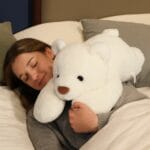 Grote Verzwaarde Knuffelbeer Wit Zachte Pluche De Knuffel