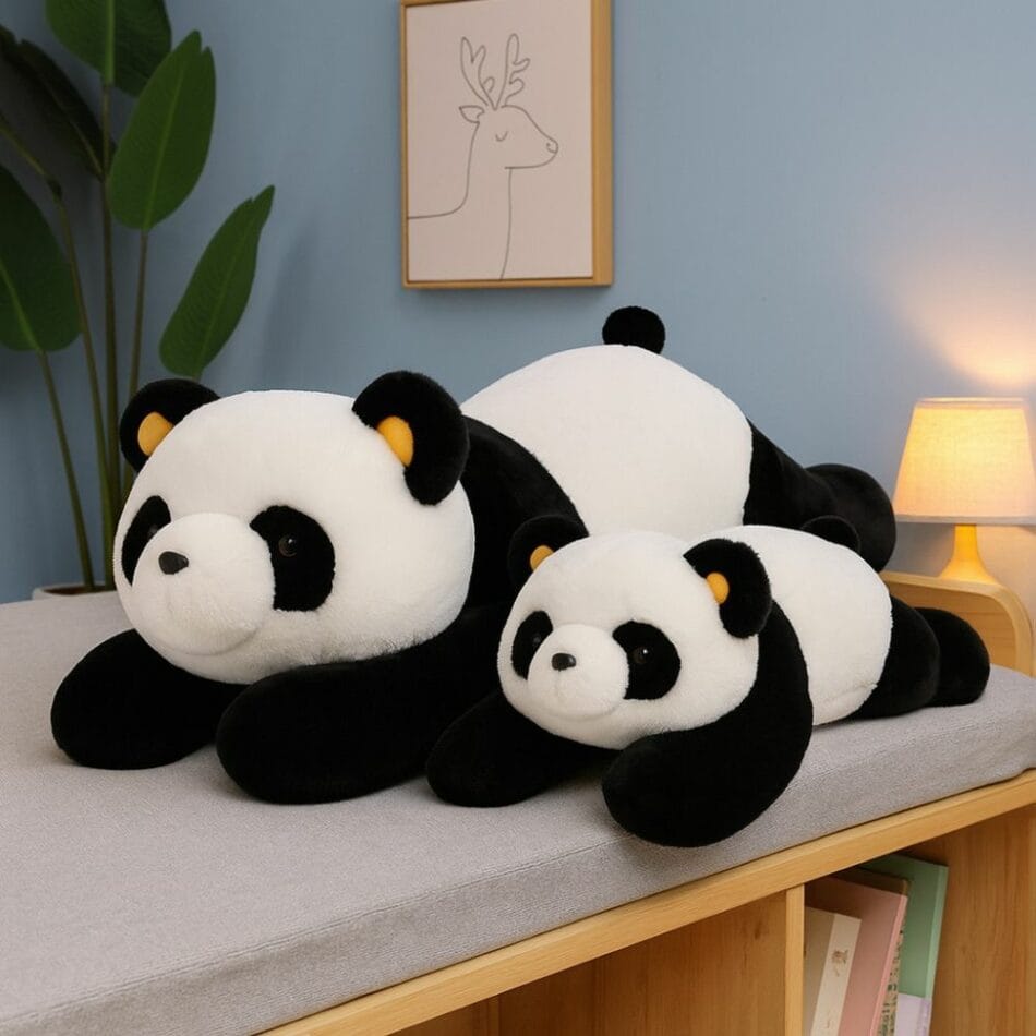 Grote Verzwaarde Panda Knuffel Voor Ontspanning De Knuffel
