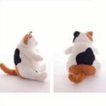 Grote Witte Kat Knuffel Met Zijdezachte Vacht En Speelse Vlekken De Knuffel