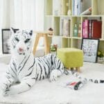 Grote Witte Tijger Knuffel Zachte Slaapvriend Voor Kinderen De Knuffel