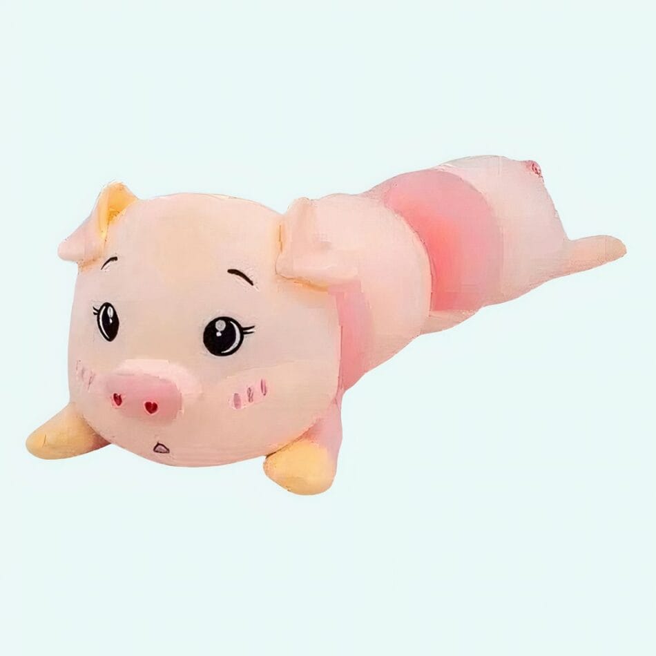 Grote Zachte Varkensvorm Knuffel Kussen Van Katoen De Knuffel