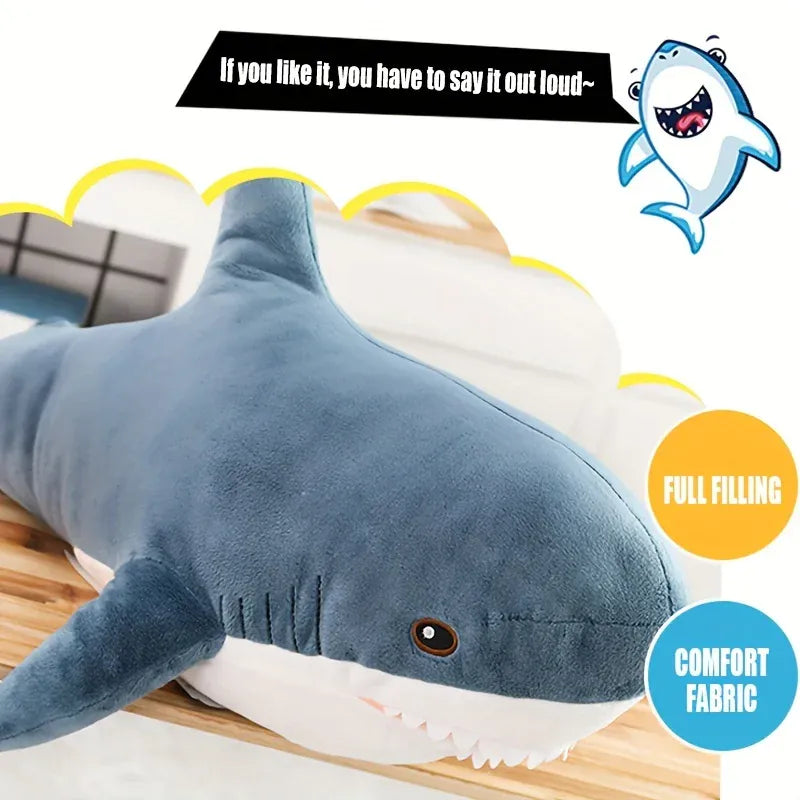 Haai Knuffel 40 en 58 cm | Zachte Pluche Haai De Knuffel