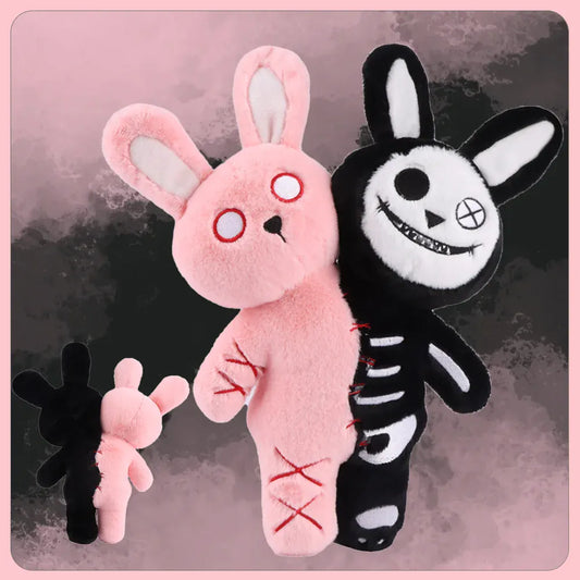 Halloween Konijn Knuffel | Dubbelkop Pluche De Knuffel