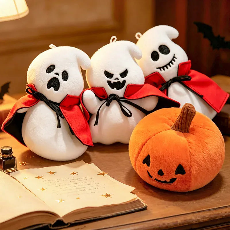 Halloween Pompoen Knuffel 10 cm | Vrolijke Pompoen De Knuffel