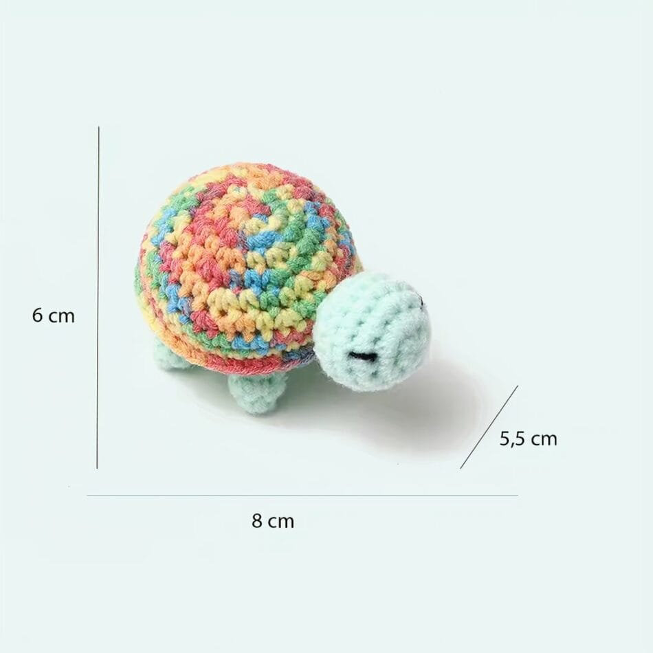 Handgehaakte Schildpad Knuffel Zacht en Uniek De Knuffel