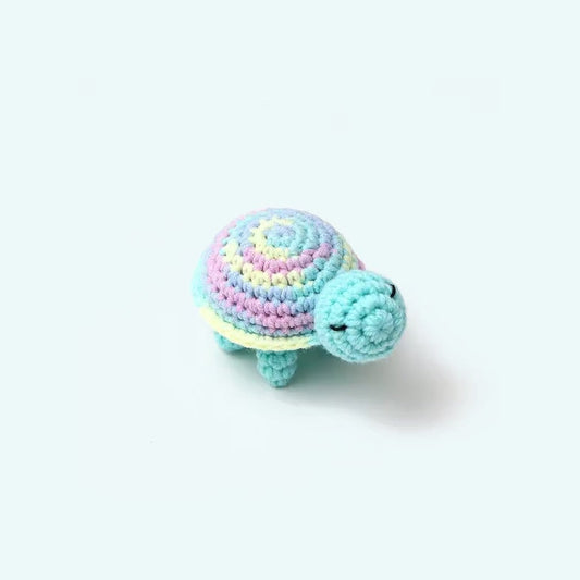 Handgehaakte Schildpad Knuffel Zacht en Uniek De Knuffel blauw