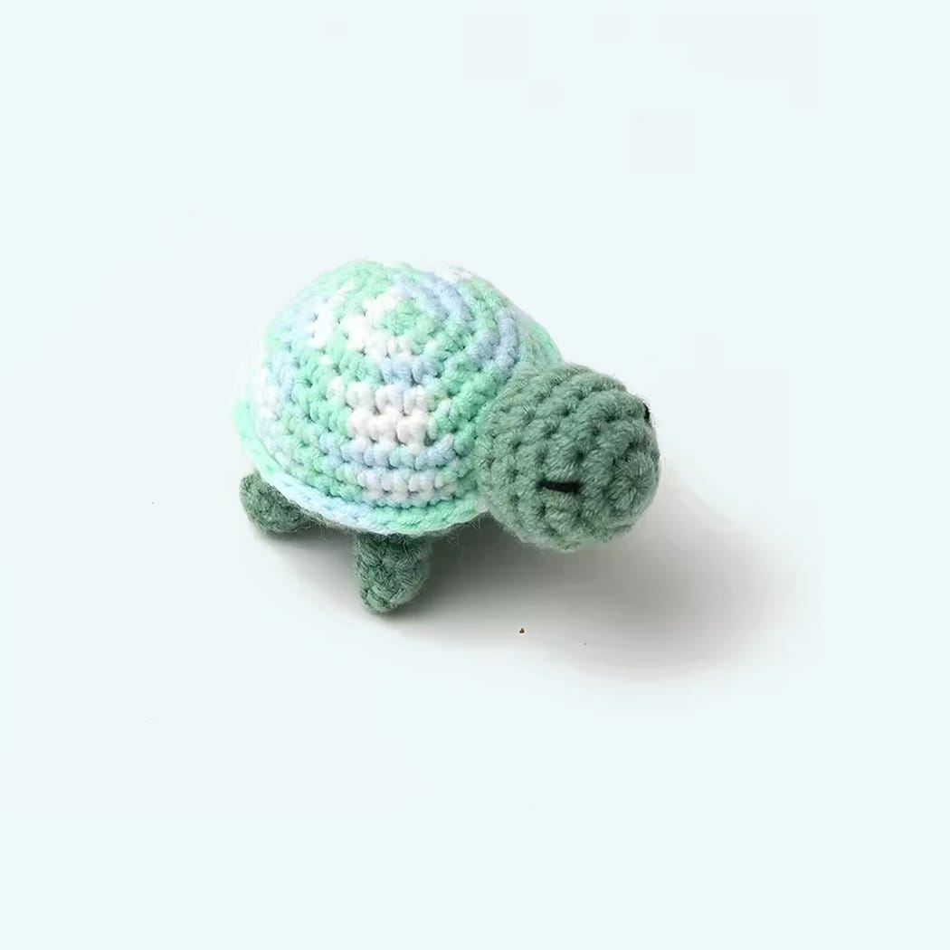 Handgehaakte Schildpad Knuffel Zacht en Uniek De Knuffel groen