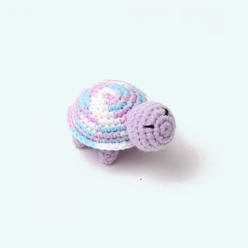 Handgehaakte Schildpad Knuffel Zacht en Uniek De Knuffel paars