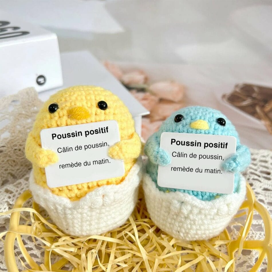 Handgemaakte Gehaakte Knuffel Kuikentje Zacht En Troost De Knuffel