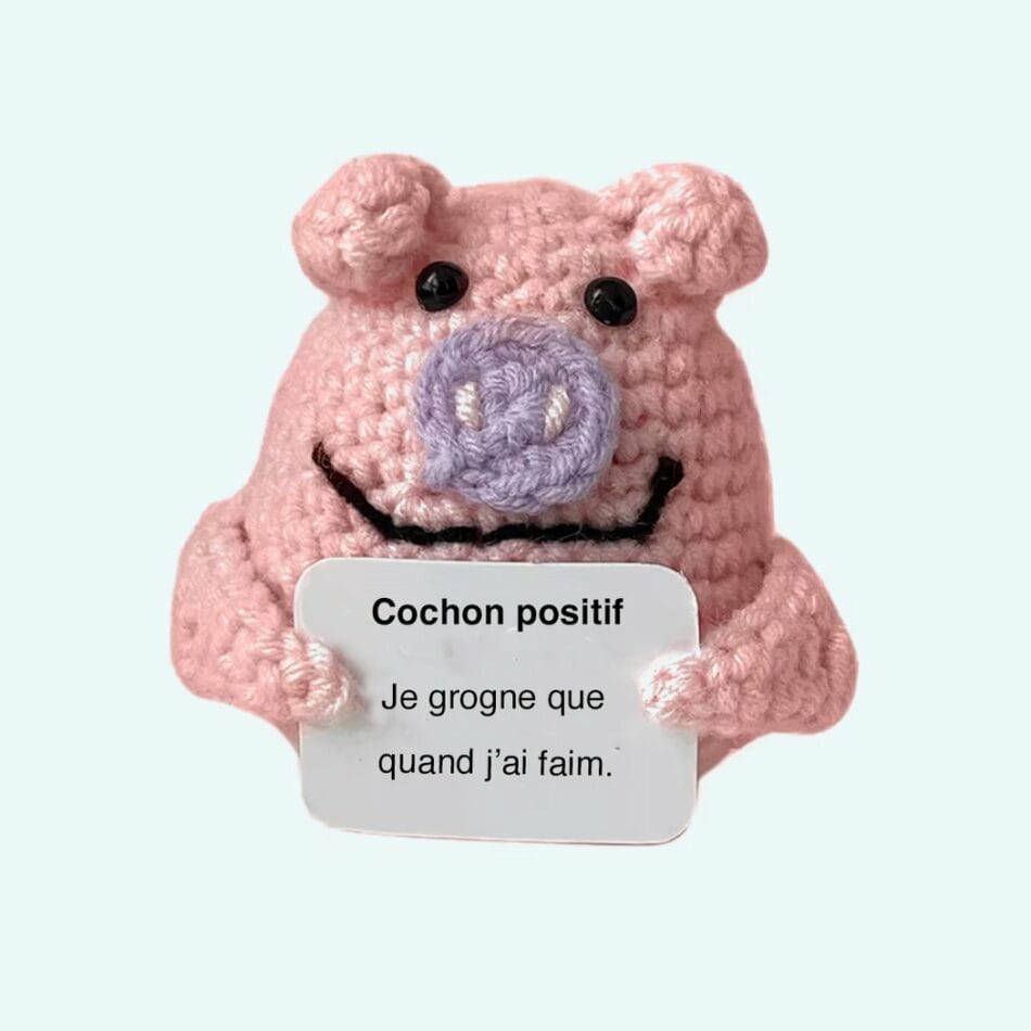 Handgemaakte Gehaakte Positieve Varken Knuffel De Knuffel