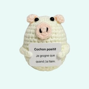 Handgemaakte Haakpinguin Knuffel Positieve Bureauformaat De Knuffel