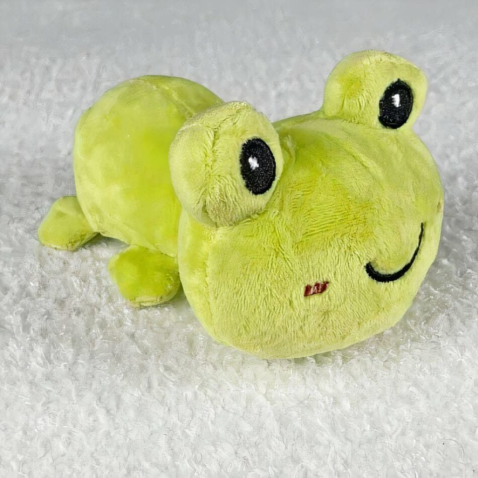 Handgemaakte Kikker Knuffel voor Kinderen met Zachte Afwerking De Knuffel
