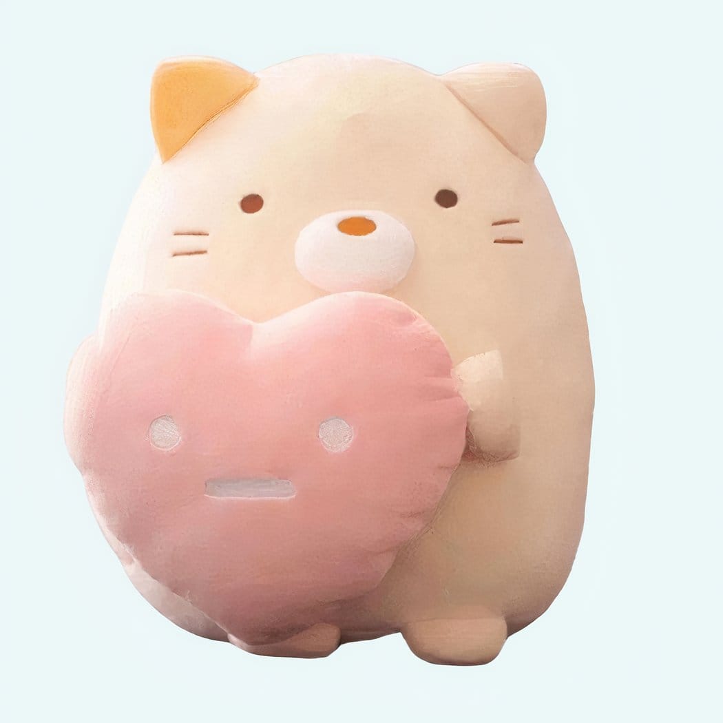 Hartvormige Kattenknuffel Zachte Vriend Voor Kinderen En Volwassenen De Knuffel 21cm