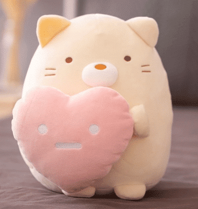 Hartvormige Kattenknuffel Zachte Vriend Voor Kinderen En Volwassenen De Knuffel