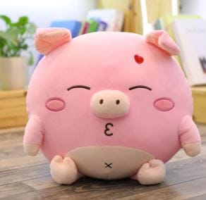 Hartvormige Knuffel Varken Amoureux Zacht Gezelschap De Knuffel