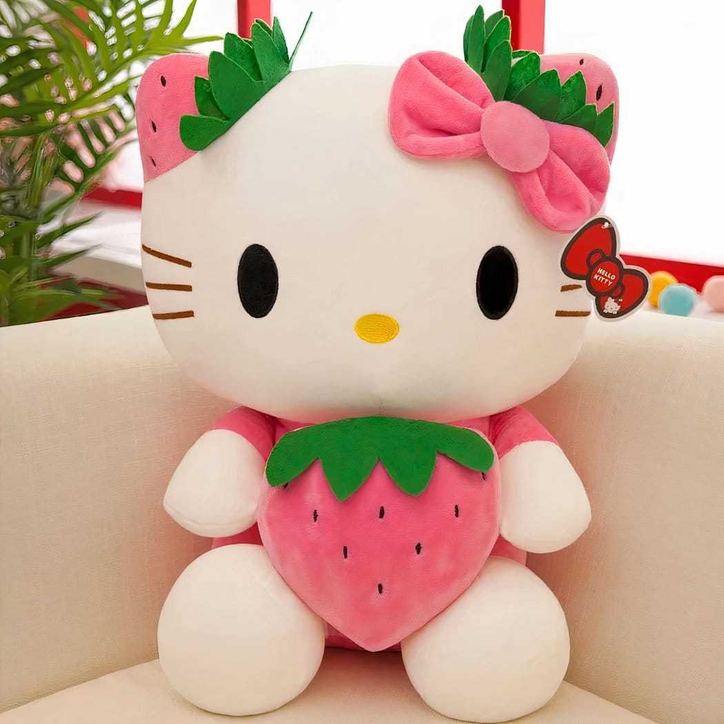 Hello Kitty Aardbei Knuffel 45 cm Kawaii Troostknuffel De Knuffel roze