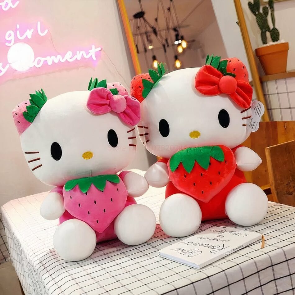 Hello Kitty Aardbei Knuffel 45 cm Kawaii Troostknuffel De Knuffel