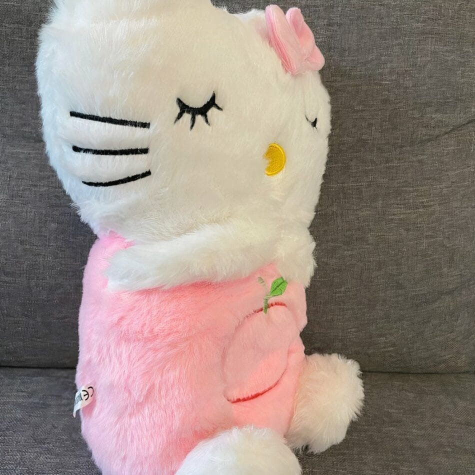 Hello Kitty Ademend Knuffel met Slaapliedje en Rustgevend Licht De Knuffel