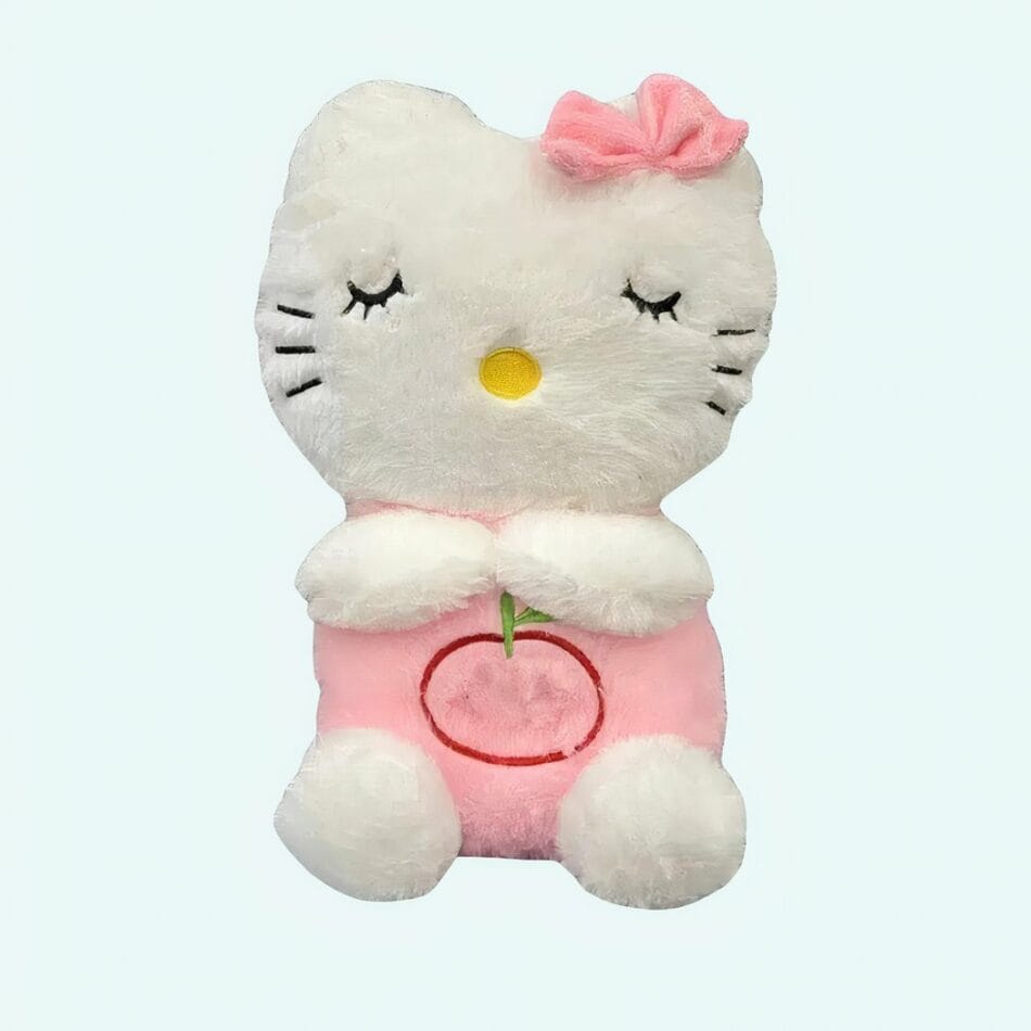 Hello Kitty Ademend Knuffel met Slaapliedje en Rustgevend Licht De Knuffel
