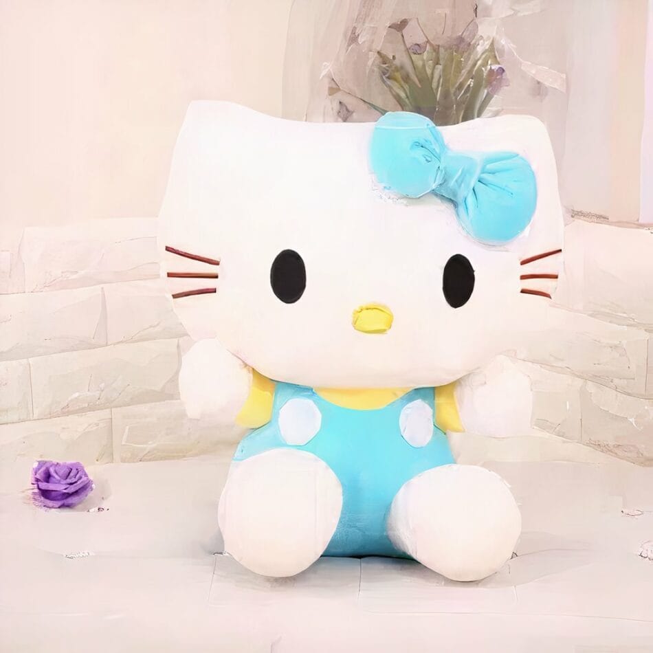 Hello Kitty Knuffel Blauw Zacht Pluche Speelgoed Voor Kinderen De Knuffel