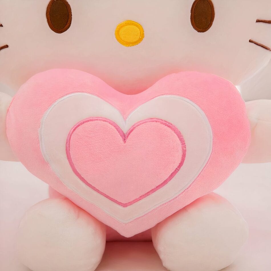 Hello Kitty Knuffel Met Geborduurd Hartje Op De Borst De Knuffel
