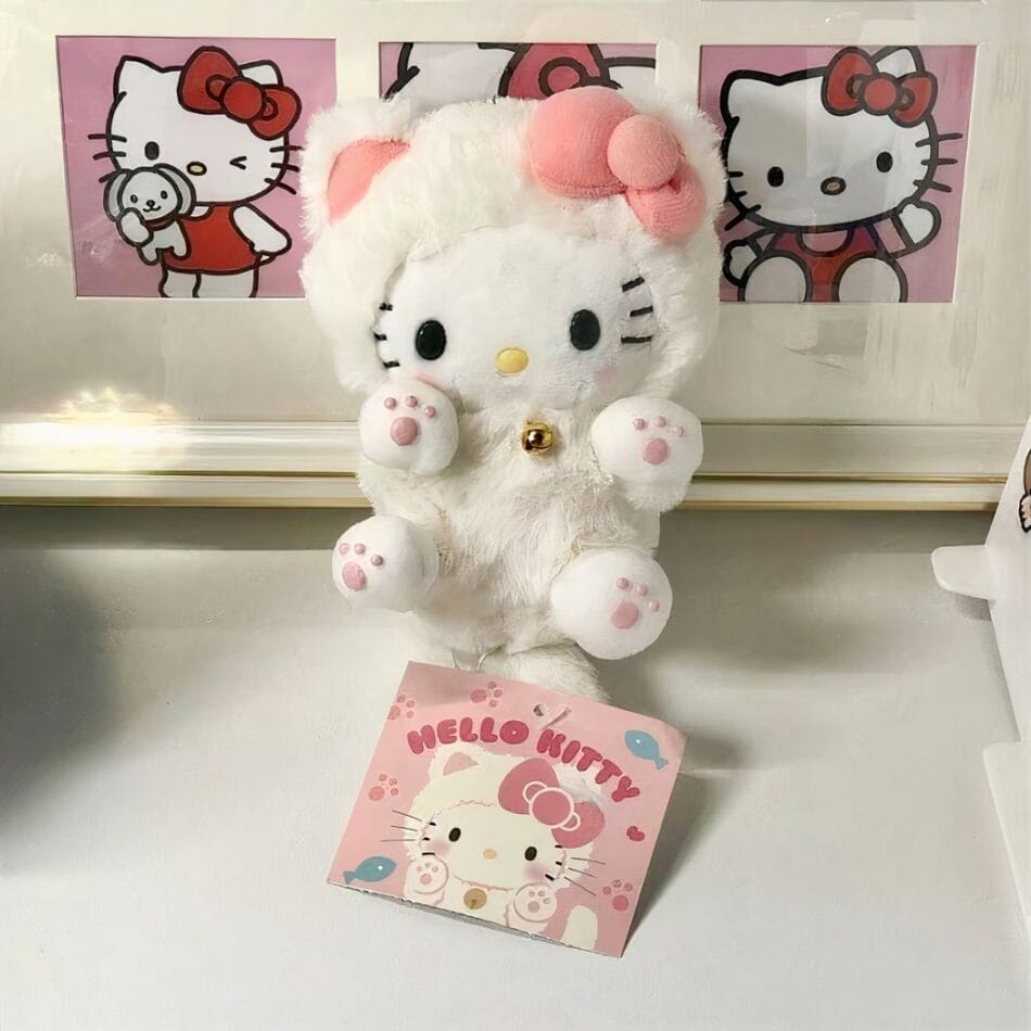 Hello Kitty Knuffel Met Kostuum Superschattig 10 Cm Zacht Polyester De Knuffel