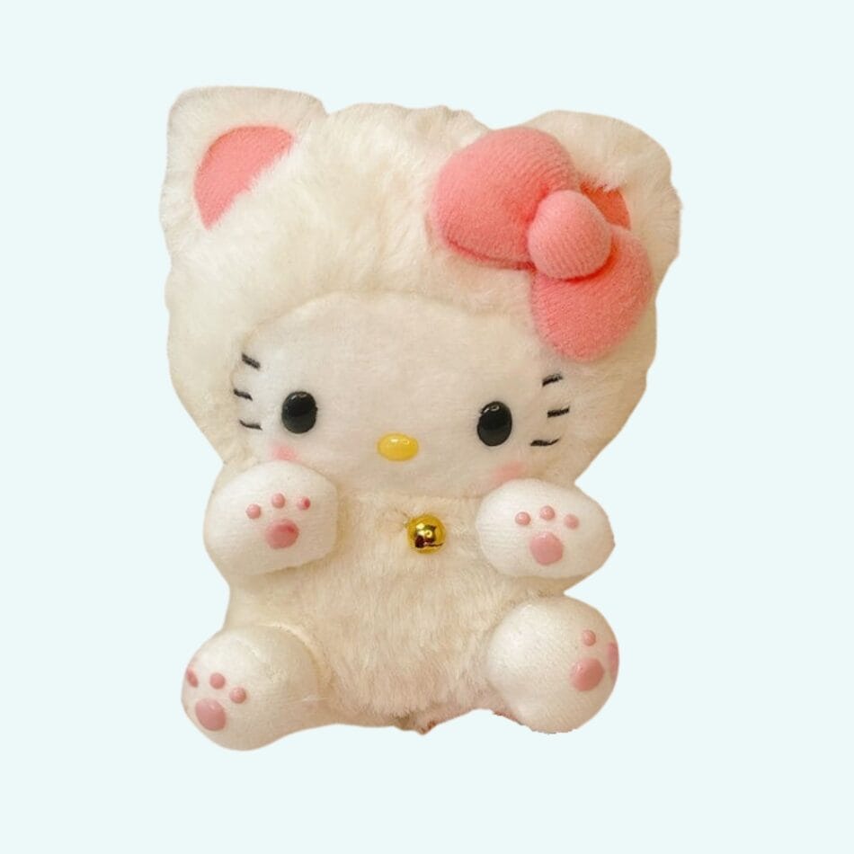 Hello Kitty Knuffel Met Kostuum Superschattig 10 Cm Zacht Polyester De Knuffel