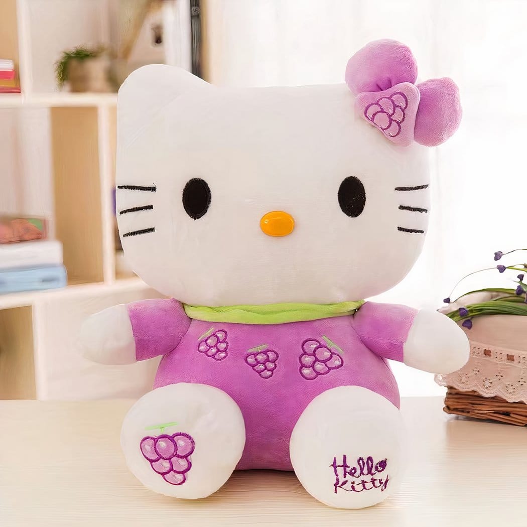 Hello Kitty Knuffel Tout Mignonne Zachte Decor voor Meisjeskamer De Knuffel paars
