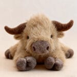 Highland Koe Verzwaarde Knuffel Met Warmte En Diepe Druk De Knuffel