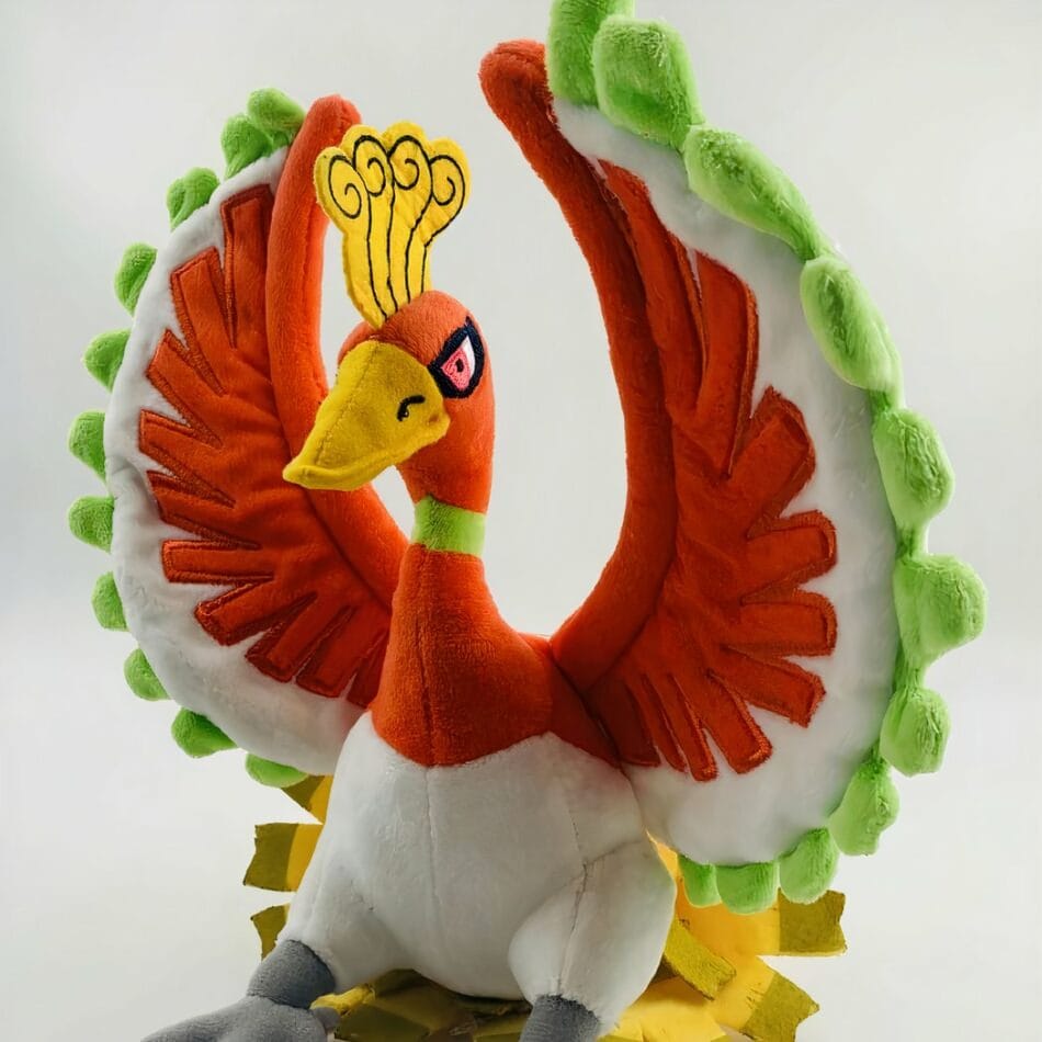 Ho-Oh Groen Knuffel Pokémon Legendarisch Eerste Generatie De Knuffel