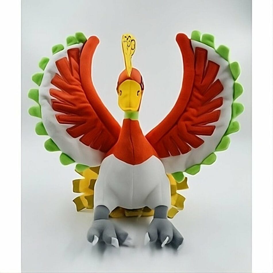 Ho-Oh Groen Knuffel Pokémon Legendarisch Eerste Generatie De Knuffel