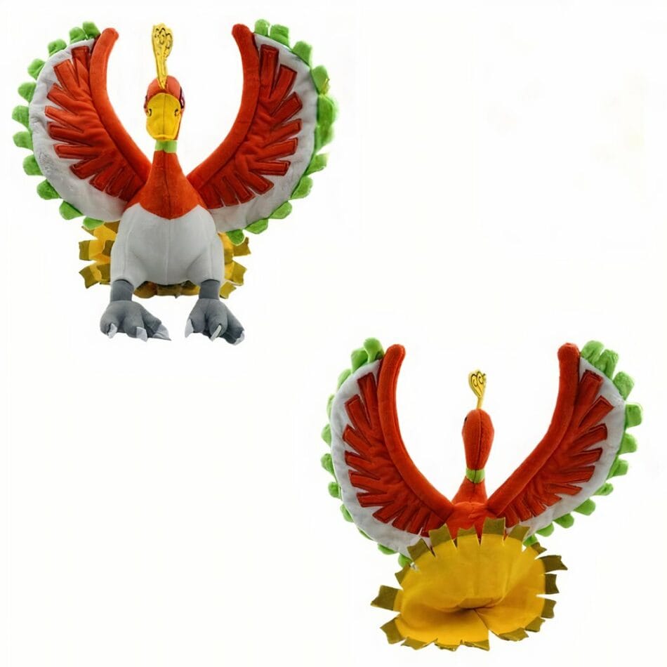 Ho-Oh Groen Knuffel Pokémon Legendarisch Eerste Generatie De Knuffel