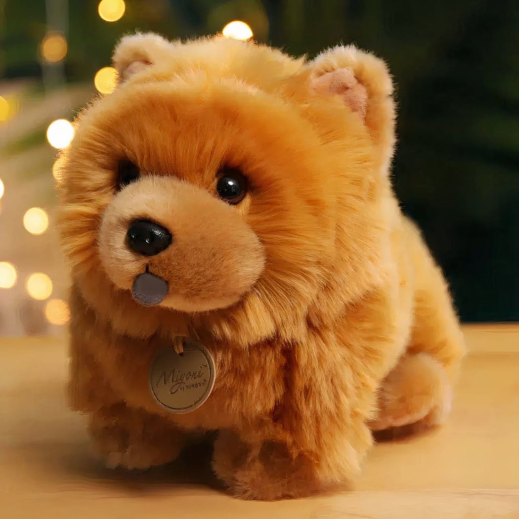 Hondvormige Knuffel Zachte Gezelschap Voor Kinderen De Knuffel bruin