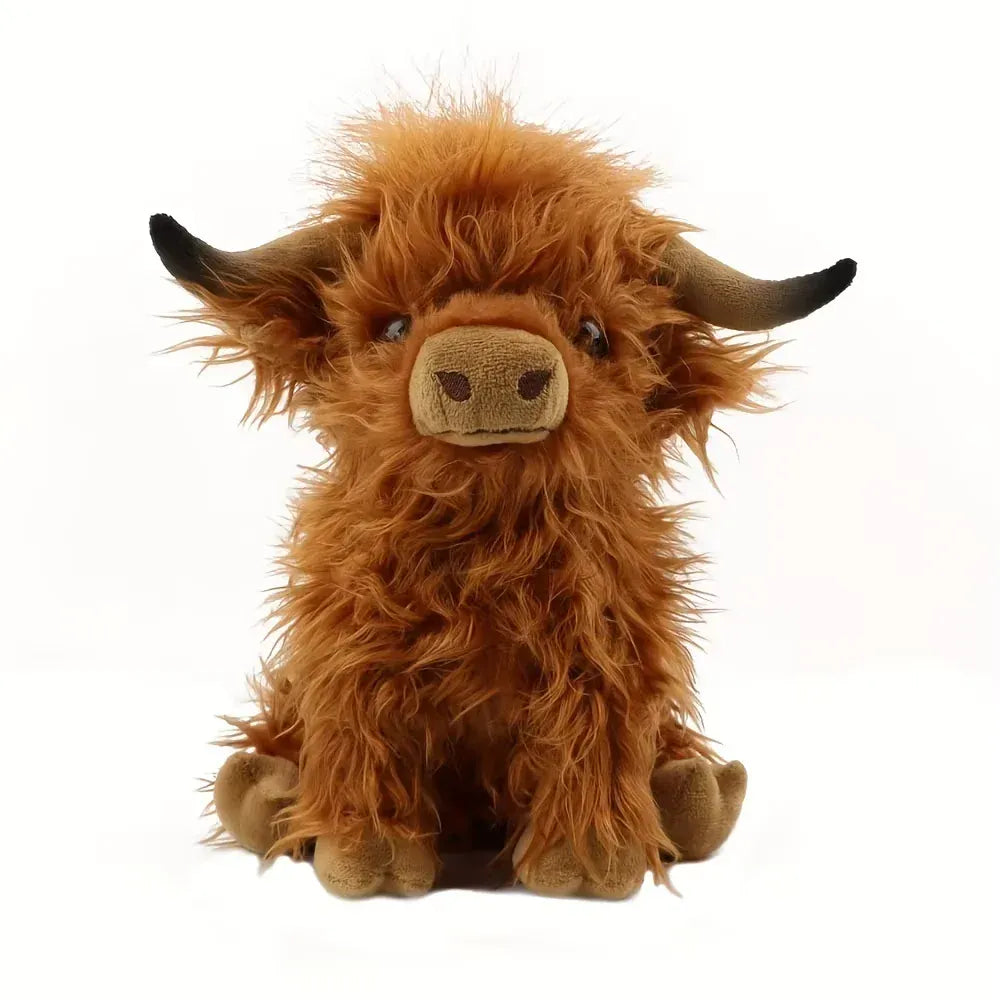 Hooglander Knuffel Crème 25 cm | Pluche Schotse Koe De Knuffel Model A