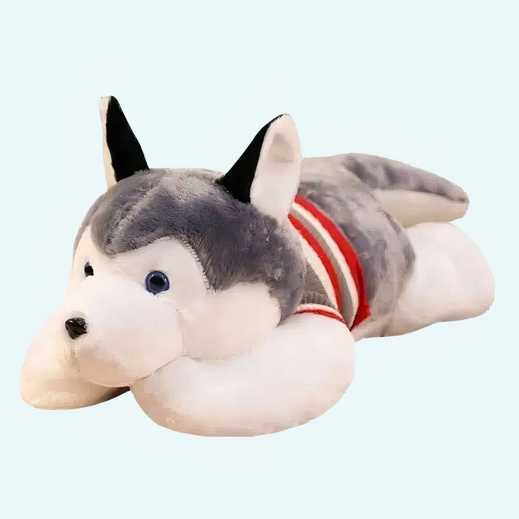 Husky Knuffel Reuzen Ultrazachte Pluche Hond De Knuffel 50-cm