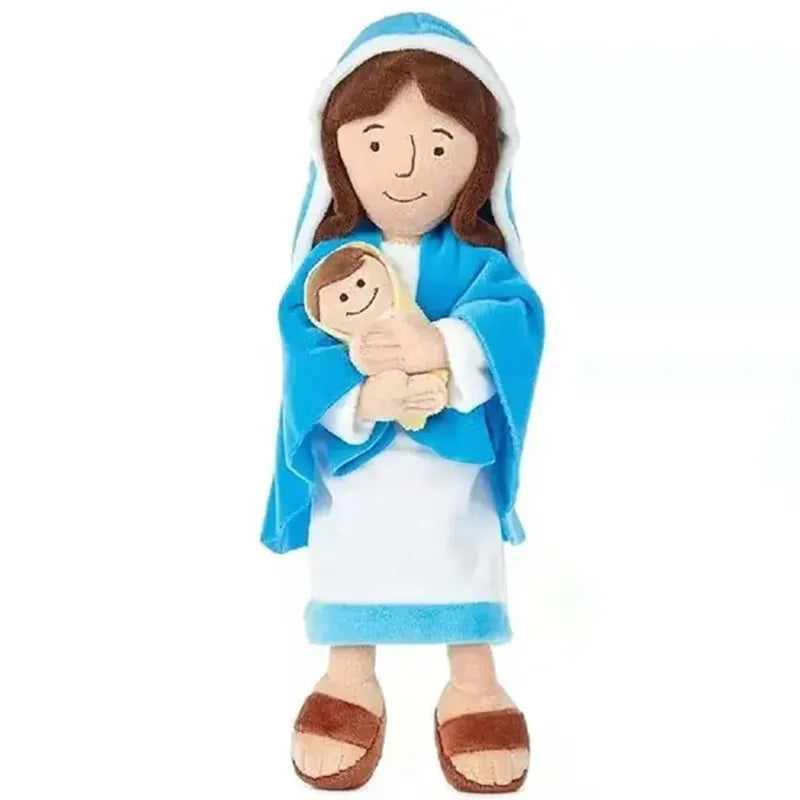 Jezus Knuffel | Zachte Pluche Pop Rood of Blauw De Knuffel