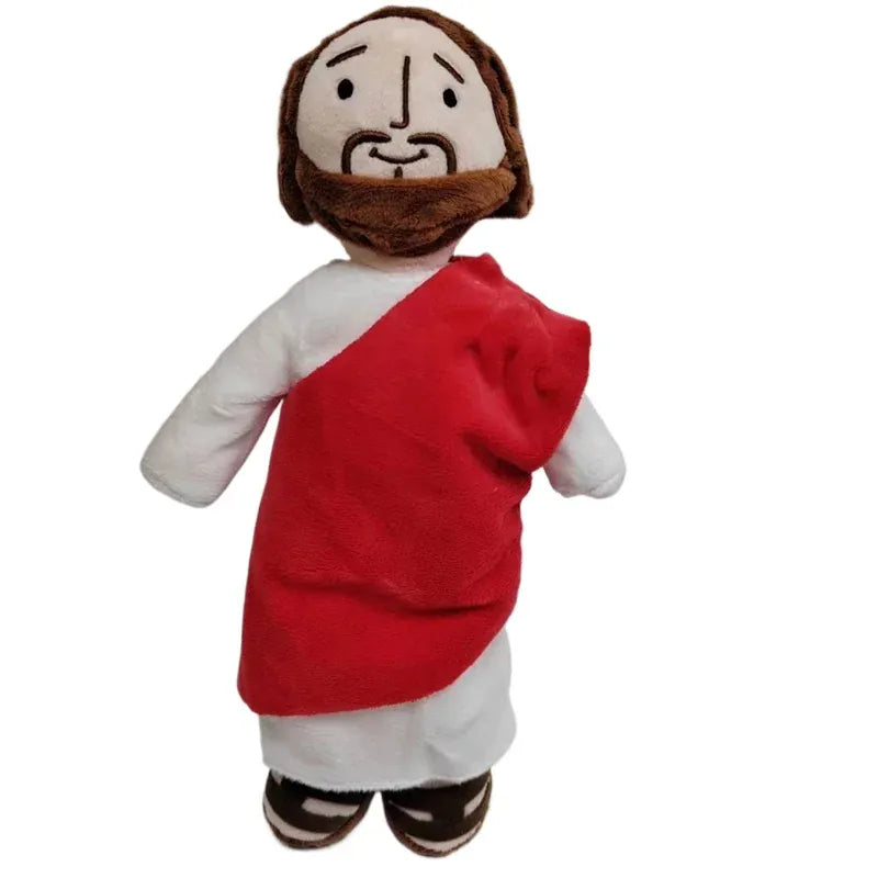 Jezus Knuffel | Zachte Pluche Pop Rood of Blauw De Knuffel Rood