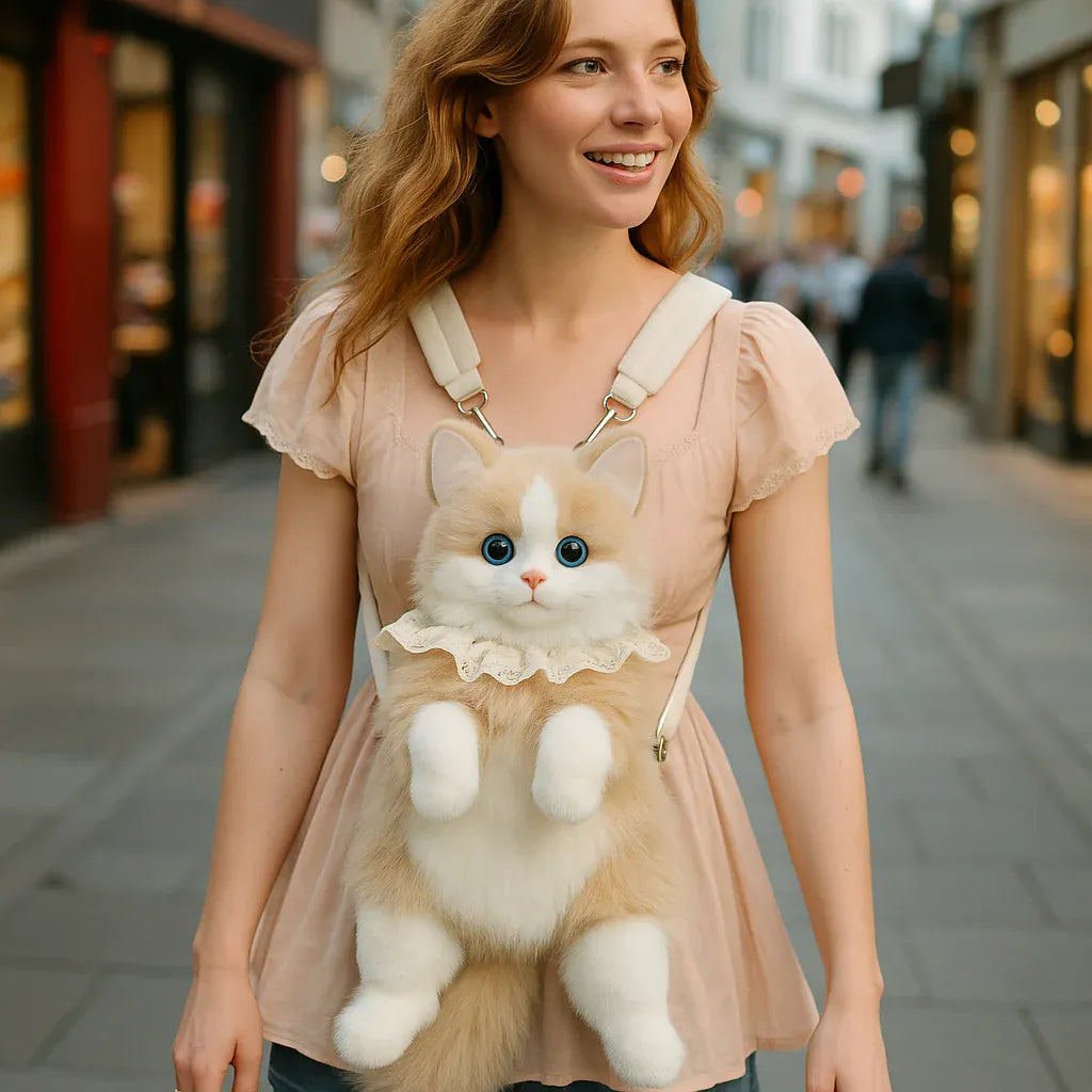 Kat Knuffel Rugzak | Pluche Kawaii Schoudertas Meisjes De Knuffel