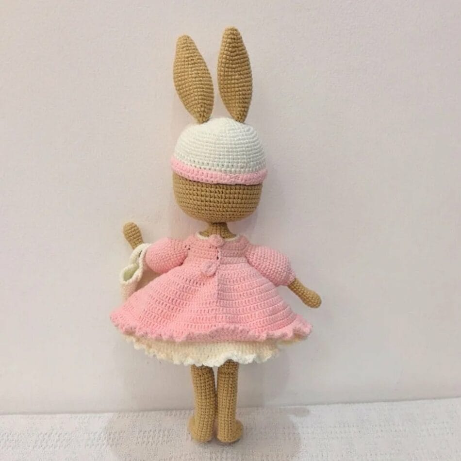 Katoenen Knuffel Konijn Crochet Coquette Handgemaakt De Knuffel