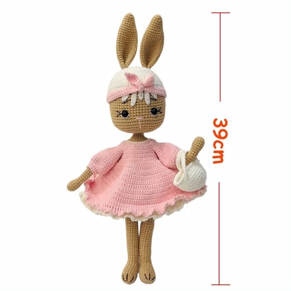 Katoenen Knuffel Konijn Crochet Coquette Handgemaakt De Knuffel
