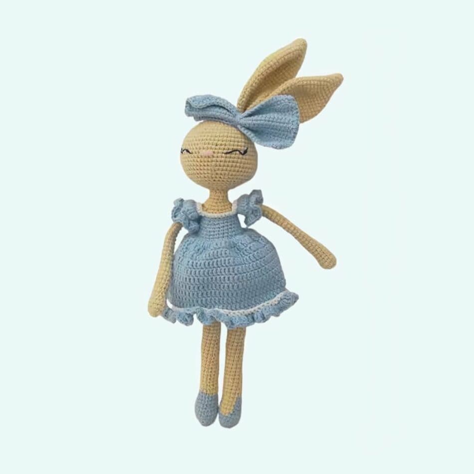 Katoenen Knuffel Konijn Crochet Coquette Handgemaakt De Knuffel