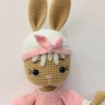 Katoenen Knuffel Konijn Crochet Coquette Handgemaakt De Knuffel