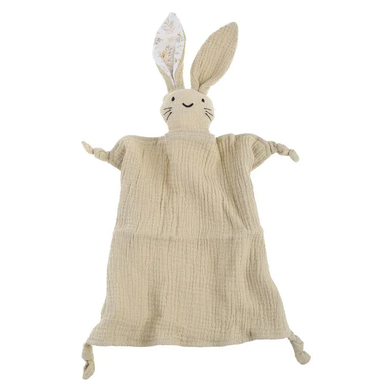 Katoenen Slabbet met Knuffelkonijn De Knuffel rabbit A16-30x30cm